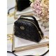 DIOR CARO D-COSY MINI BAG Supple Cannage Calfskin Black High