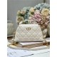 DIOR CARO D-COSY MINI BAG Supple Cannage Calfskin White High