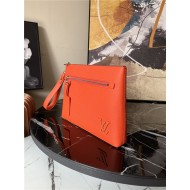 Louis Vuitton Takeoff Pouch grained calf leather M69837 Orange High