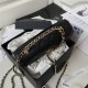 Chanel CLUTCH WITH CHAIN AP3238 Grained Shiny Calfskin & Gold-Tone Metal Black A