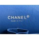 Chanel Medium Classic Flap Bag Tweed Blue High