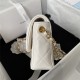 Chanel MINI FLAP BAG Lambskin,Plexi & Gold-Tone Metal AS3979 White A