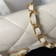 Chanel MINI FLAP BAG Lambskin,Plexi & Gold-Tone Metal AS3979 White A