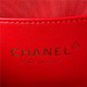 Chanel MINI FLAP BAG Lambskin,Plexi & Gold-Tone Metal AS3979 Red A