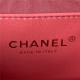 Chanel MINI FLAP BAG Lambskin,Plexi & Gold-Tone Metal AS3979 Pink A