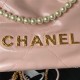 Chanel 22 MINI HANDBAG Shiny Calfskin Pink Pearl & Gold-Tone Metal AS3980 High