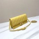 Fendi Wallet On Chain Baguette Nappa Leather Yellow High