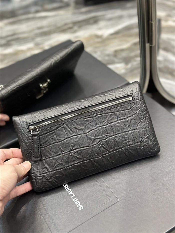 YSL West Hollywood Pouch Crocodile High