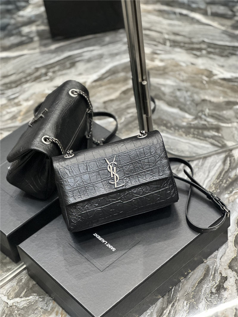 YSL West Hollywood Small Crocodile High