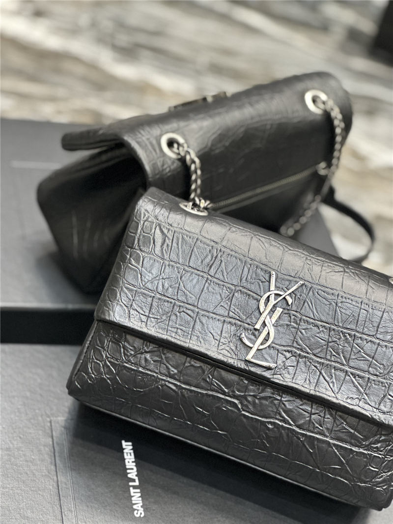 YSL West Hollywood Small Crocodile High