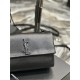 YSL West Hollywood Small GRAIN DE POUDRE EMBOSSED LEATHER High