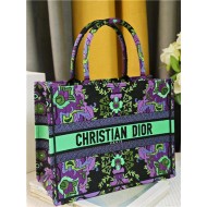 MEDIUM Dior BOOK TOTE Dior Indian Purple Embroidery High