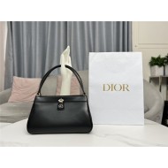 DIOR KEY MEDIUM BAG Box Calfskin Black High