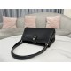 DIOR KEY MEDIUM BAG Box Calfskin Black High