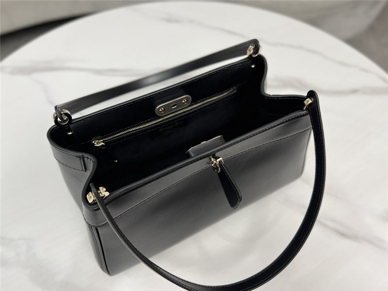 DIOR KEY MEDIUM BAG Box Calfskin Black High