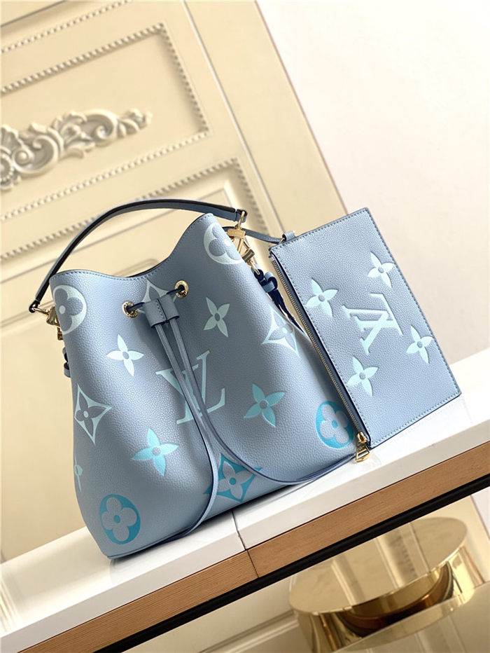 Louis Vuitton NÉONOÉ MM BAG Monogram Empreinte M45555/M45497 Blue High