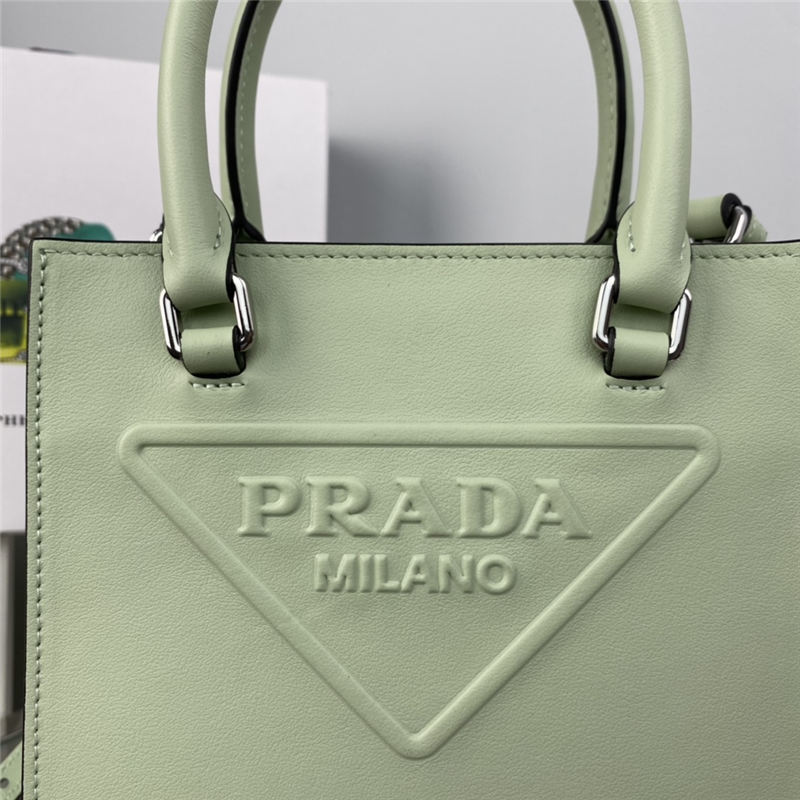 Small Saffiano leather handbag 1BA333 Green High