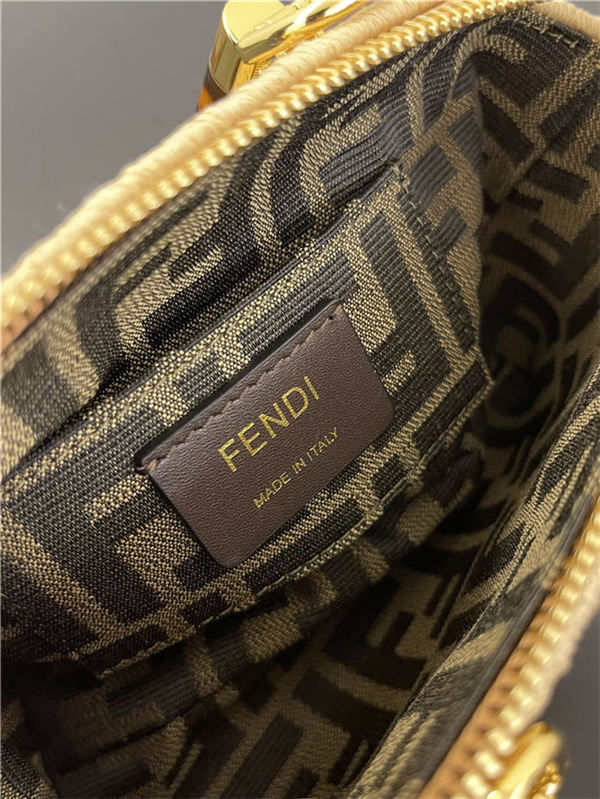 Fendi By The Way Mini Boston bag Straw Natural High