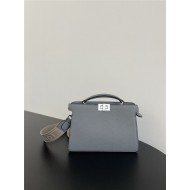 Peekaboo ISeeU XCross leather bag Light Grey High