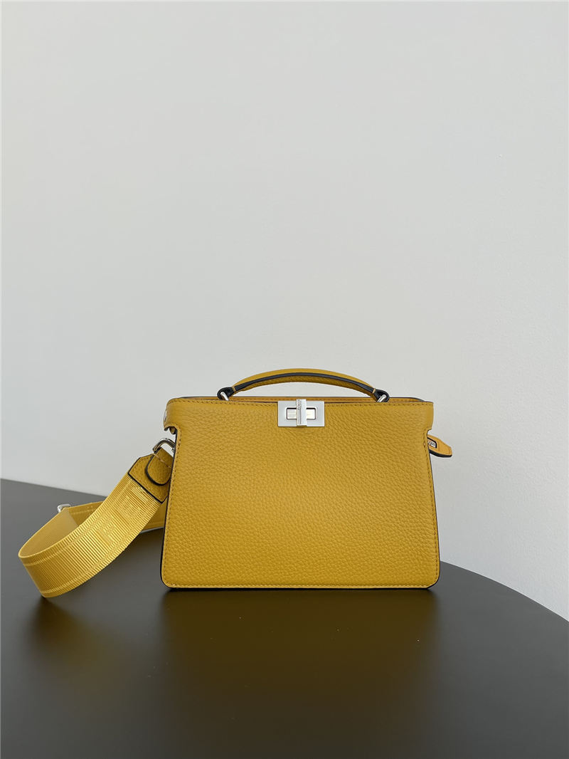 Peekaboo ISeeU XCross leather bag Yellow High