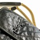 NIKI BABY IN CRINKLED VINTAGE LEATHER Black-Gold High