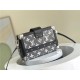 Louis Vuitton PETITE MALLE Monogram Denim Grey M59363 High