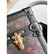 Louis Vuitton PETITE MALLE East West Monogram coated canvas M20847 Shiny-Gold High