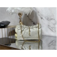 YSL HOBO BAG LEATHER White 681632 High