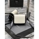 SOLFERINO SMALL SATCHEL IN BOX SAINT LAURENT LEATHER Black/White High