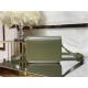 SOLFERINO SMALL SATCHEL IN BOX SAINT LAURENT LEATHER Green High