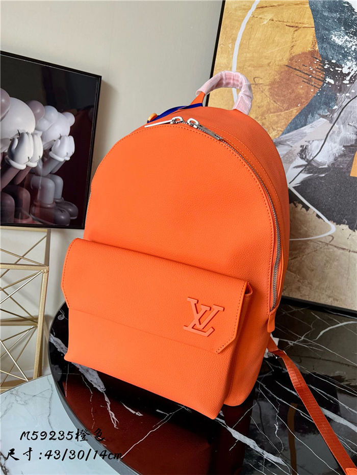 Louis Vuitton BACKPACK M57079 Aerogram leather Orange High