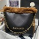 Chanel 22 SMALL HANDBAG Gold-Tone Metal AS3260 High