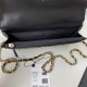 Chanel WALLET ON CHAIN AP2804 Grained Shiny Calfskin & Gold-Tone Metal Black A