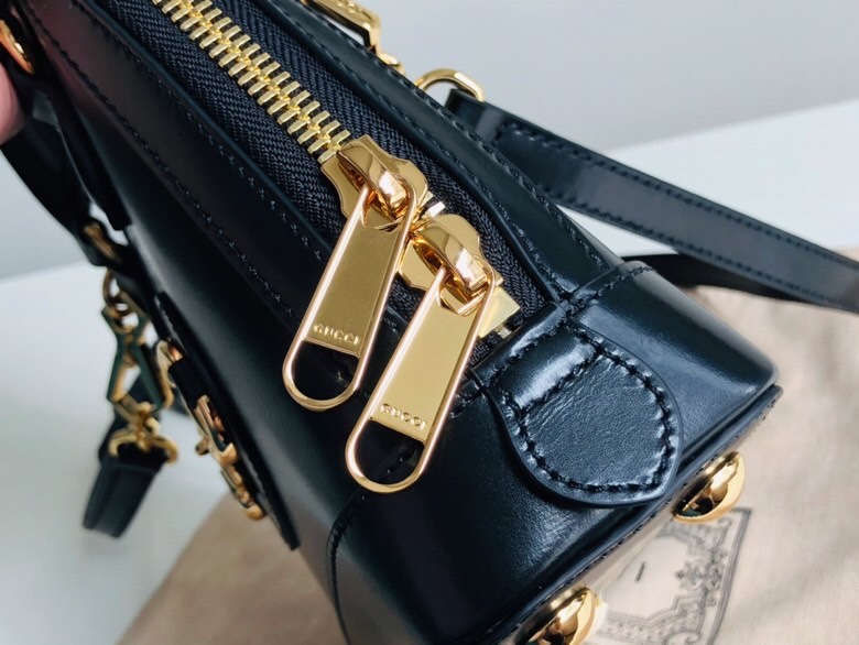 Gucci Horsebit 1955 mini top handle bag Black high