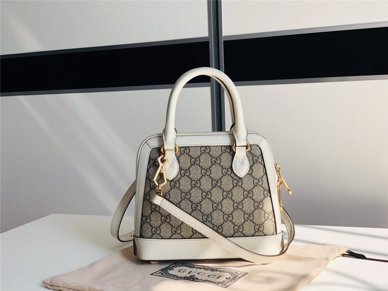 Gucci Horsebit 1955 mini top handle bag Supreme White high