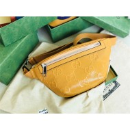 GG Embossed belt bag 658582 Yellow High