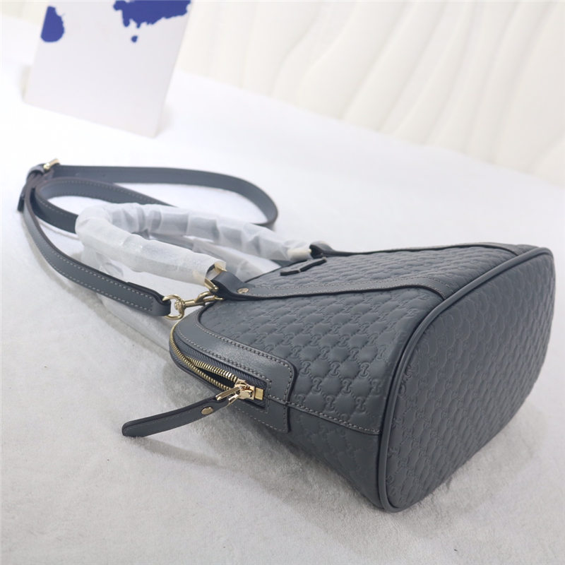 Gucci Mini Dome Handbag 449654 Grey High