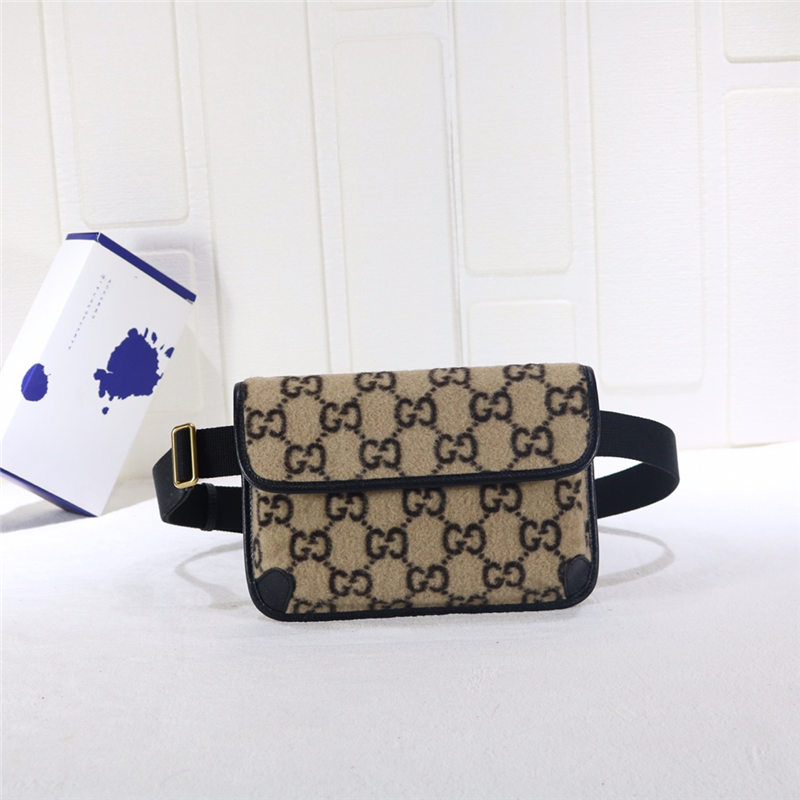 Gucci belt bag Wool 598181 Beige High