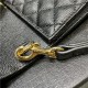 MONOGRAM CLUTCH IN MIX MATELASSÉ GRAIN DE POUDRE EMBOSSED LEATHER Black High