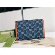 DIONYSUS MINI CHAIN WALLET 401231 Denim Blue High