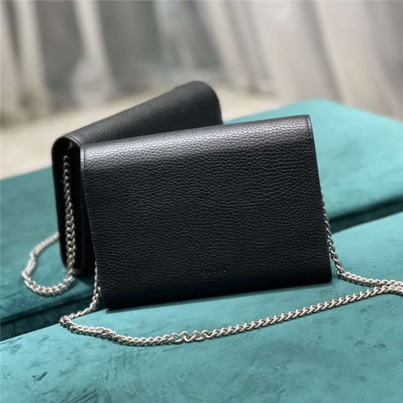 DIONYSUS MINI CHAIN WALLET 401231 Leather Black High