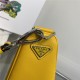 Prada Triangle shoulder bag Leather Yellow High