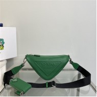 Prada Triangle shoulder bag Leather Green High