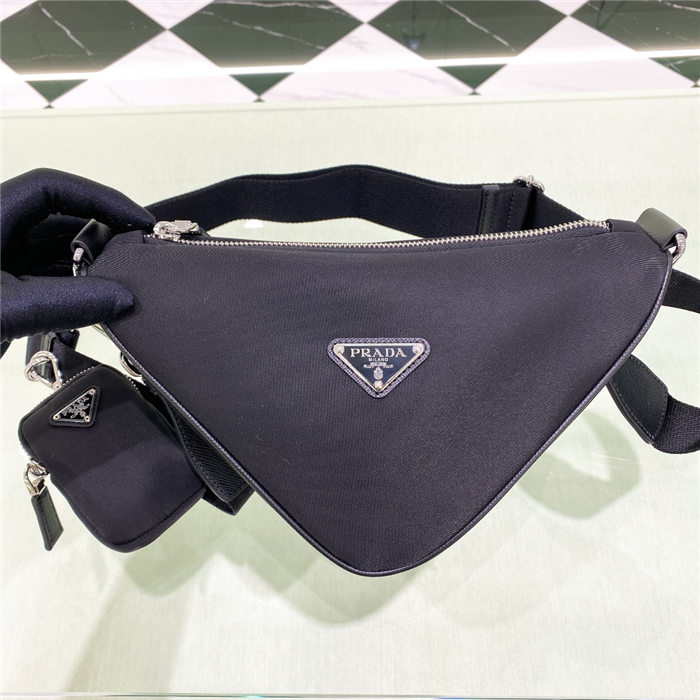 Prada Triangle shoulder bag Nylon Black High