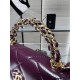 Chanel FLAP PHONE HOLDER WITH CHAIN AP4167 Shiny Lambskin & Gold-Tone Metal Burgundy High