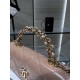 Chanel FLAP PHONE HOLDER WITH CHAIN AP4167 Shiny Lambskin & Gold-Tone Metal Nude High