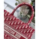 SMALL Dior BOOK TOTE Dior Oblique Jacquard Red High