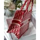 SMALL Dior BOOK TOTE Dior Oblique Jacquard Red High