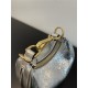 Fendigraphy Nano Leather Bag Silver High