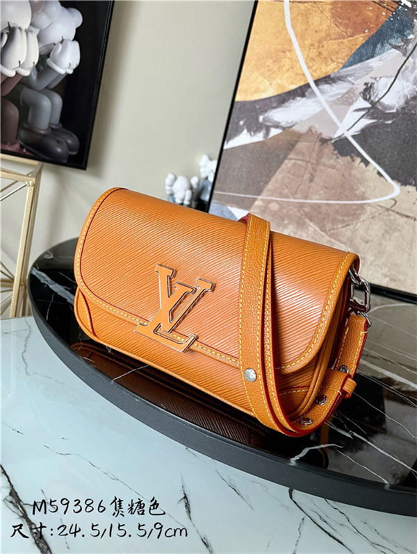 Louis Vuitton BUCI Crossbody Epi grained cowhide leather Caramel M59459 High